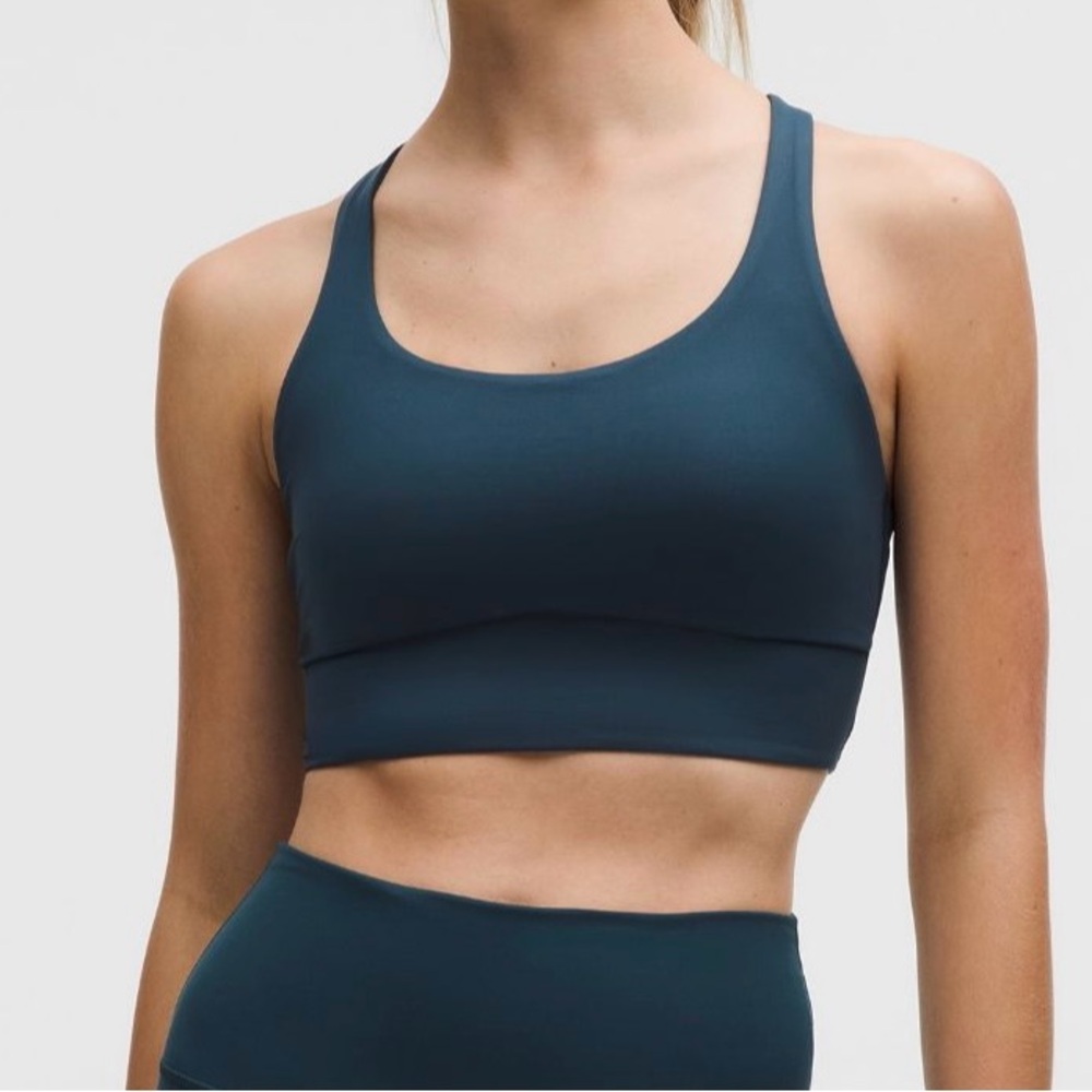 lululemon athletica Teal Blue Racerback Sports Bra